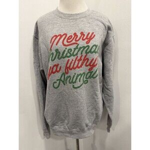 Merry‎ Christmas Ya Filthy Animal Unisex Crewneck Sweatshirt
